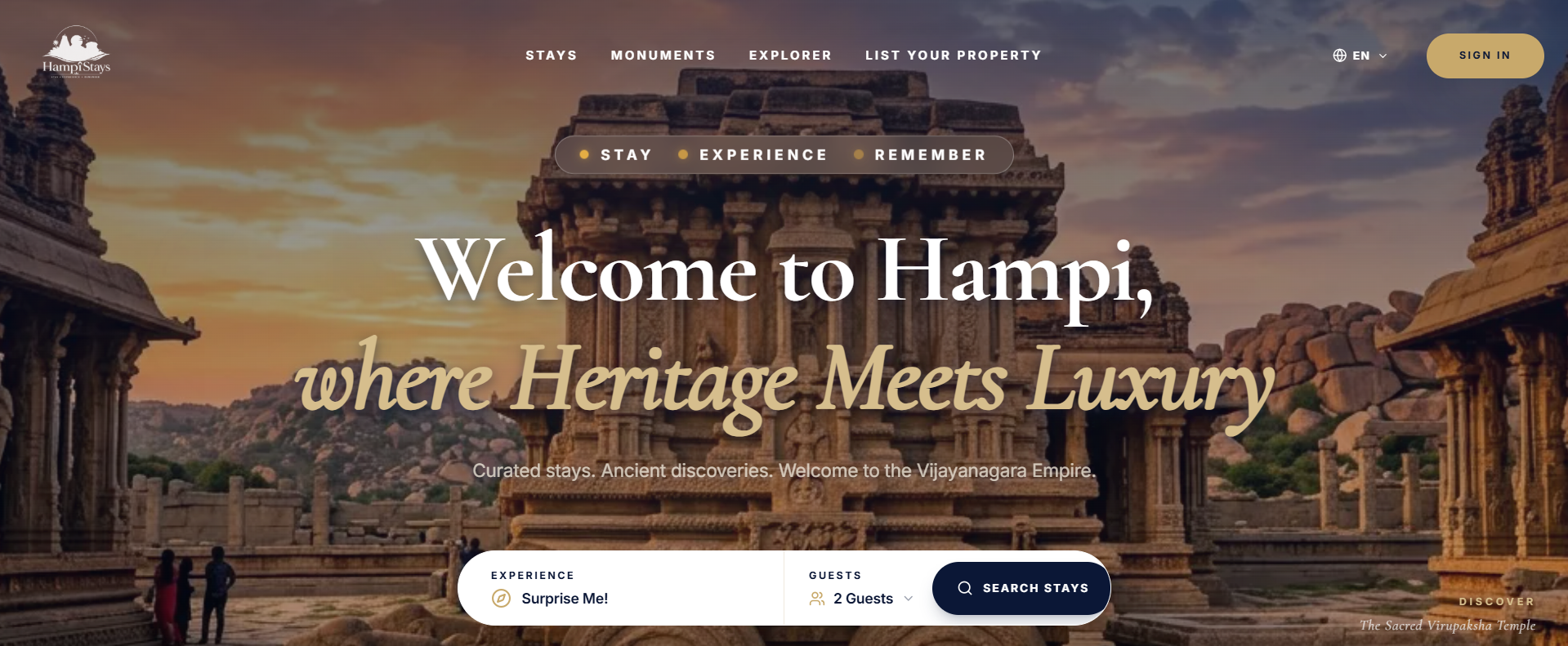 HampiStays Platform